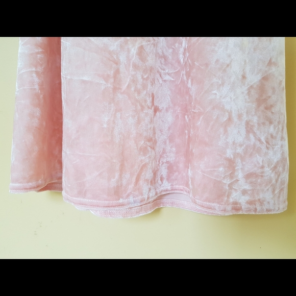 LALA Sleepwear Pink Crushed Velvet Nightgown - Picture 13 of 13